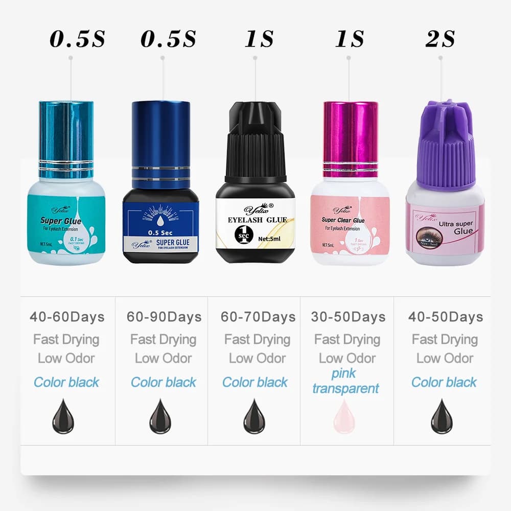 Professzionális szempilla ragasztó 5ml-es, 3 darabos csomag